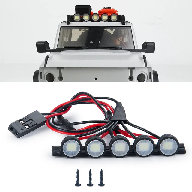 YEAHRUN RC Auto Dach Lampe LED Licht Bar für Axial SCX24 AXI00006