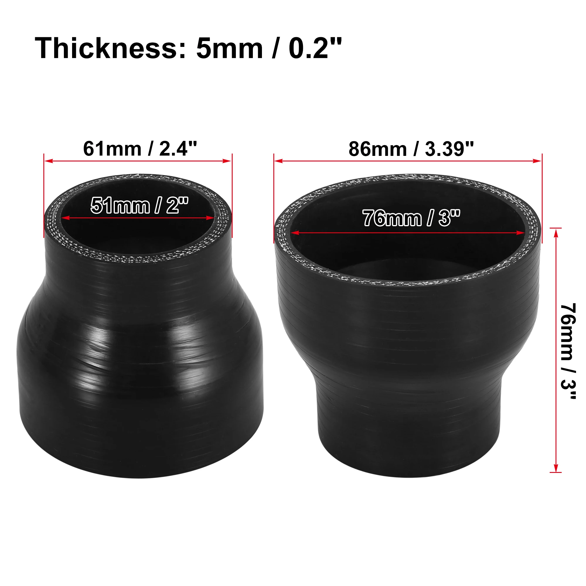 51-76mm Black