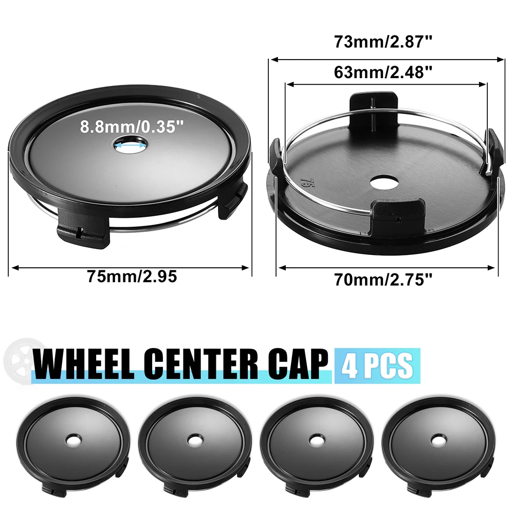 4 Pezzi Tappi Coprimozzi per BBS 68MM, Auto