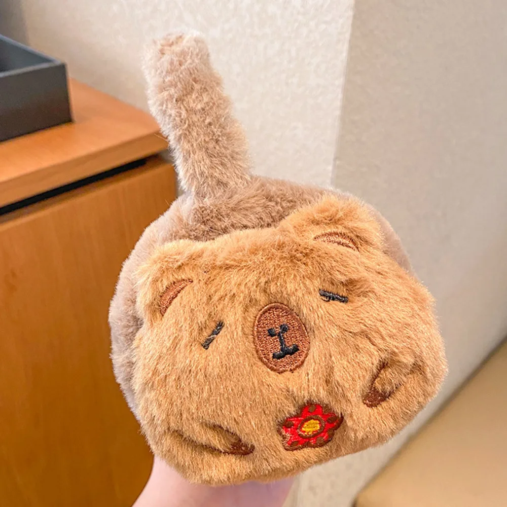 Oorwarmers Voor De Winter | Pluche Capybara Oorwarmers,Opvouwbare Warme