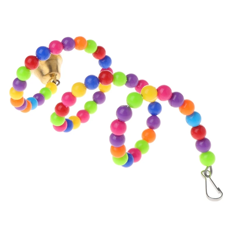 

Bird Swing Climbing Ladder Colorful Beads Perch for Small and Birds