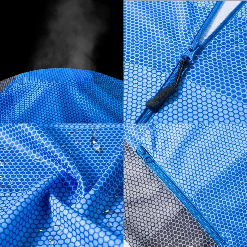 QUESHARK Quick Dry Hydrophobic Anti-fouling Fishing Jacket Men Stain-Resistant Cycling Hiking Trekking Sun-Protective Clothing