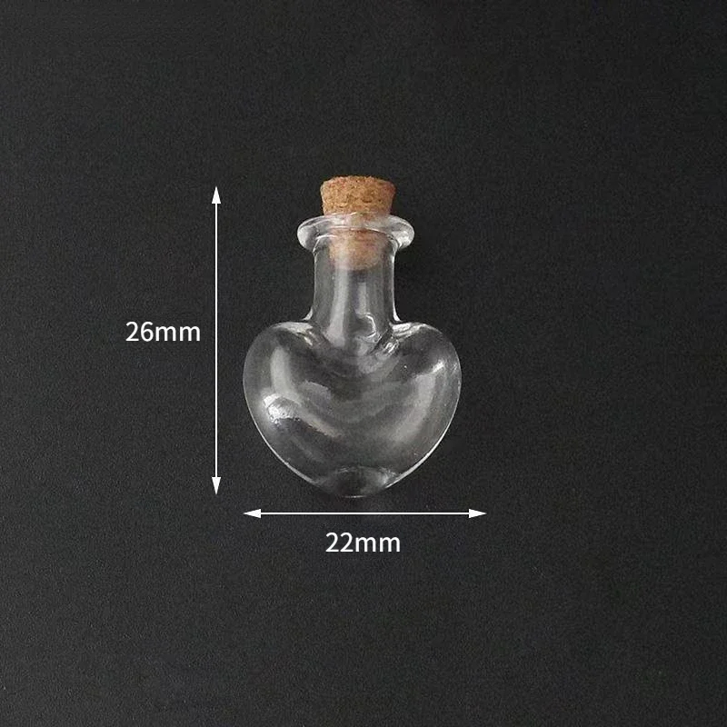 10 Pcs Glass Bottles Miniature Potion Bottle Mini Cork Glass Vials Wedding DIY Mini Drift Flask Wishing Perfume Glasses Jars