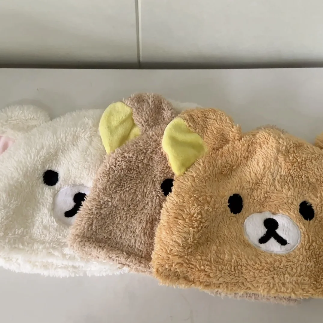 Rilakkumas Plush Hat Bear Winter Keep Warm Cap Cartoon Adult Children Cute Lamb M (56-58cm)