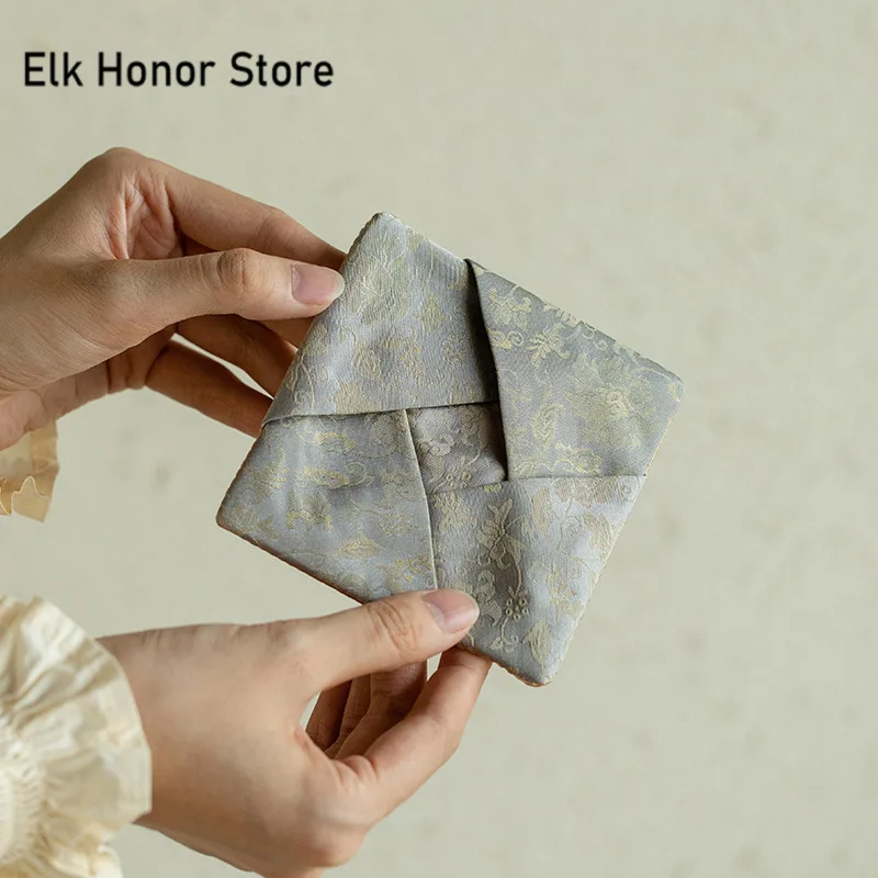 Boutique Woven Cotton Small Floral Cover Bowl Lid Protective Jacket Teapot Cover Small Teaware Storage Bag Tea Hoppocket teapot insulation cover,tea storage bags