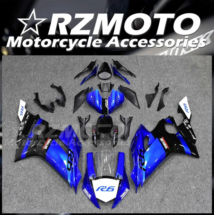 

New ABS Fairings Kit Fit For YAMAHA YZF- R6 2017 2018 2019 2020 2021 2022 2023 17 18 19 20 21 22 23 Bodywork Set Blue