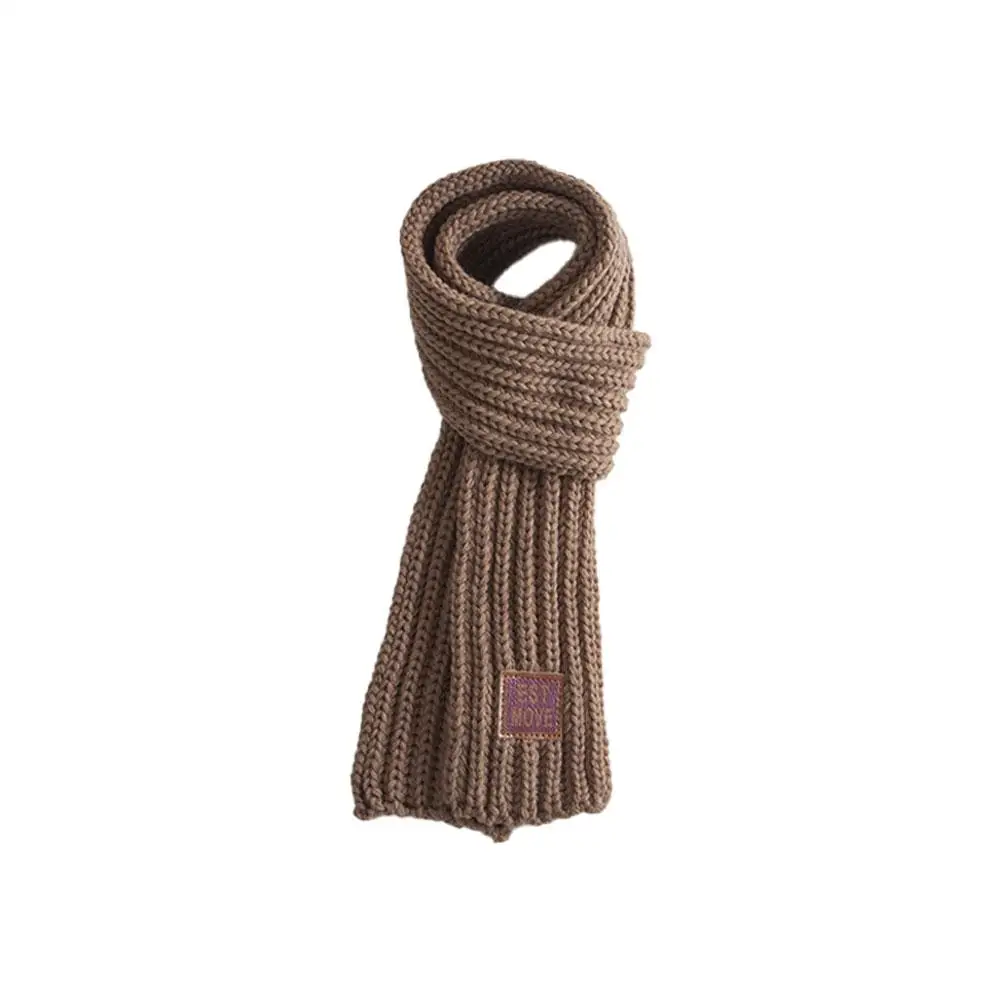 Kinder Winter Gestrickte Schal Warme Weiche Outdoor Winddicht Halstuch Einfarbig Schal Kinder Warme Zubehör – Detail 7