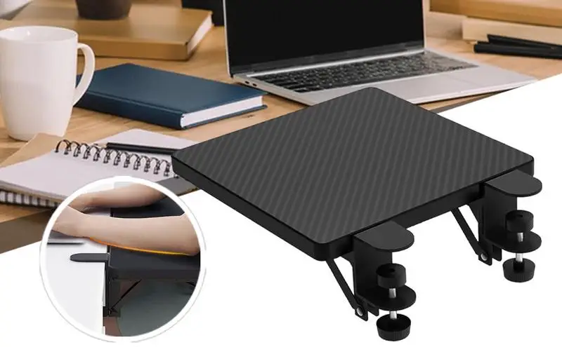 

Desk Extension Table Desk Attachment Table Mount Shelf Foldable Clamp on Shelf Ergonomic Elbow Arm Support Arm Rest for Home