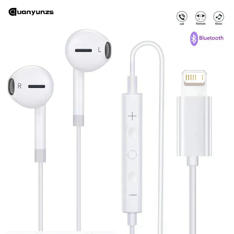 Wired Earphones Headphones With Microphone In Ear Mega Bass Earbuds for