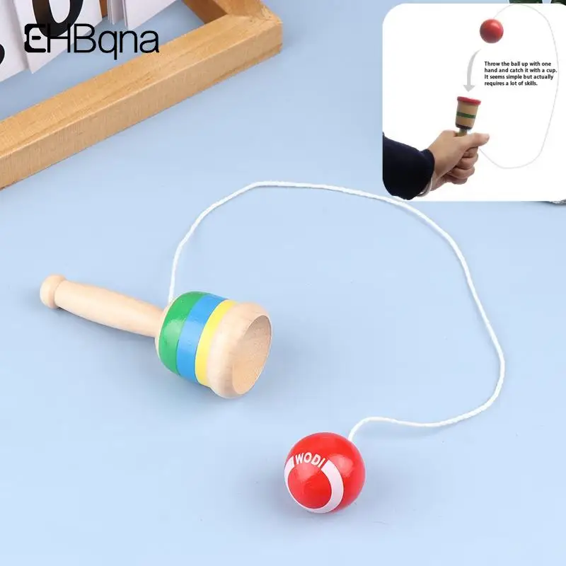 

Kids Anti Stress Safe Simple Wooden Bilboquet Cup And Ball Preschool Educational Toys For Children Outdoor Funny Games