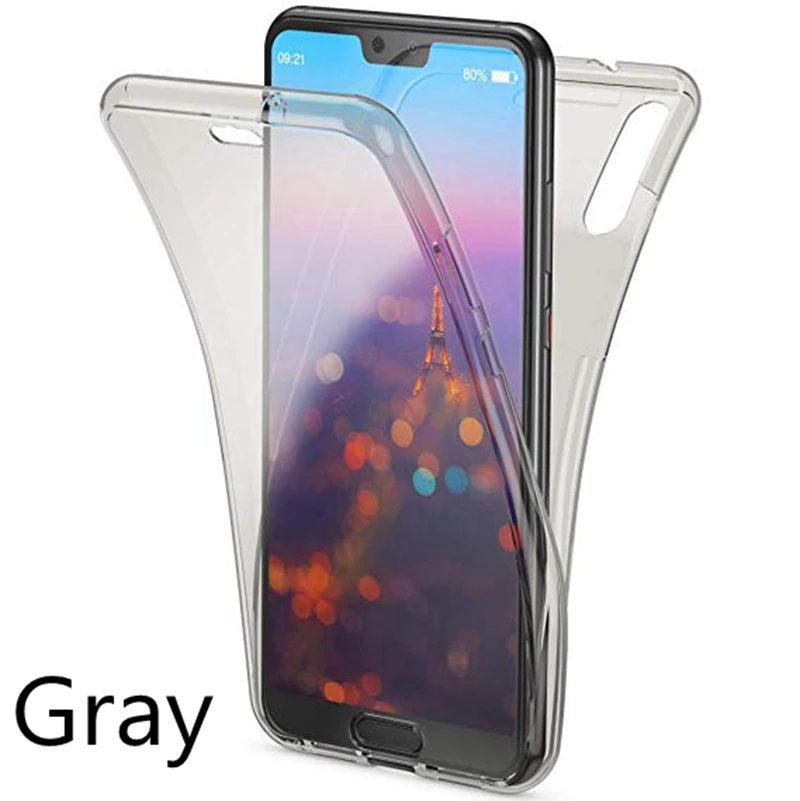 360 Double Silicone Case For Huawei P20 P30 Pro P10 P40 Y5 Y6 Y7p Y7 P Smart Plus 2019 Mate 20 Honor 20s 10i 10 Lite 8A 8S Cover