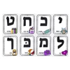 Children Enlightenment Learning Hebrew Letter flashcards for Age 3 to 8 Baby Education Hebrew Language Montessori Alphabet Cards 3