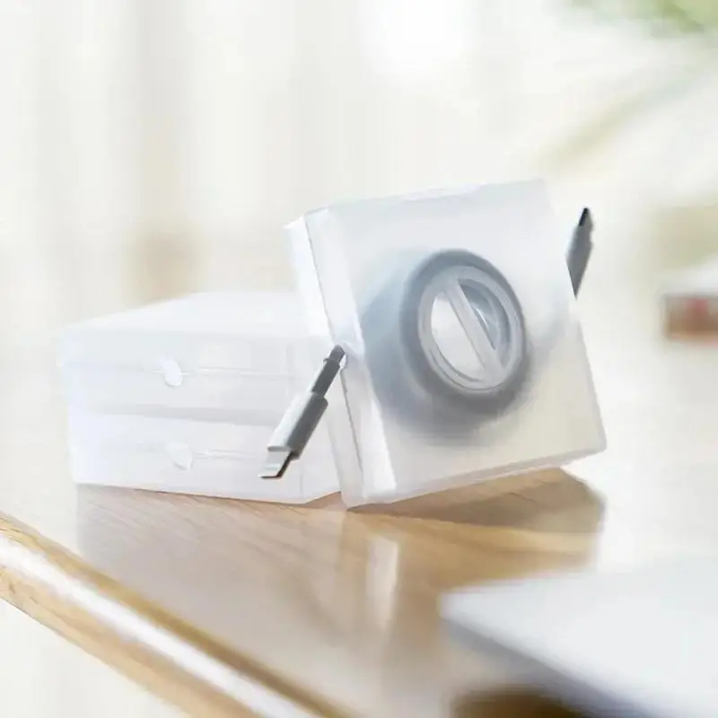 휴대용 투명 케이블 정리기 코드 관리 USB 케이블 와인더 접이식 휴대폰 홀더 충전기 와이어 보관 보호대
