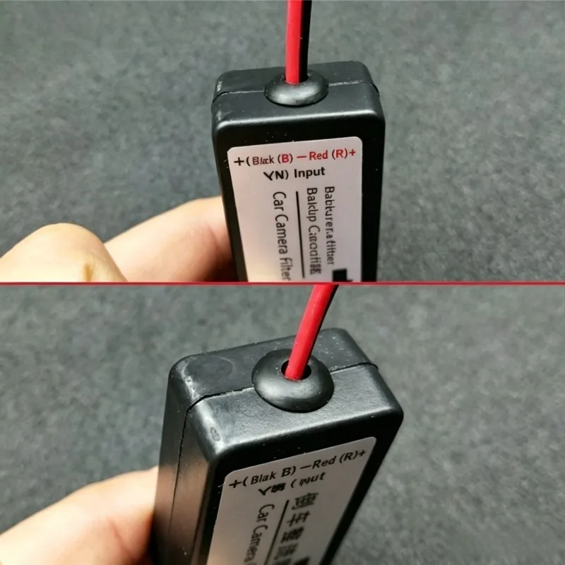 자동차 후방 카메라 전원 필터 노이즈 억제기 전압 안정기 간섭 방지 12V 자동차 비디오 신호 필터 어댑터 키트