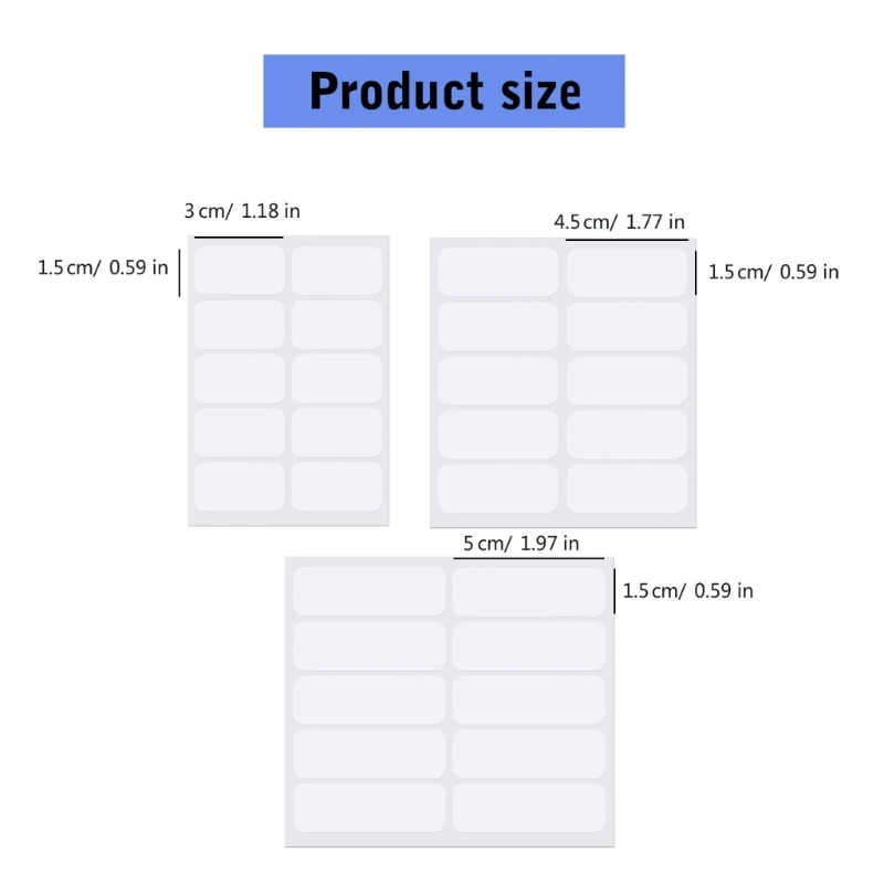 50pcs Handwritten Cloth Tag Adhesive Enduring No-Iron Kids Clothing Labels for Clothing Organization in Household