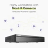 SANNCE 8MP FHD PoE Network Video Security System 8MP CCTV Security Camera NVR System Supports 8MP 5MP 3MP 1080P PoE IP Camera 5