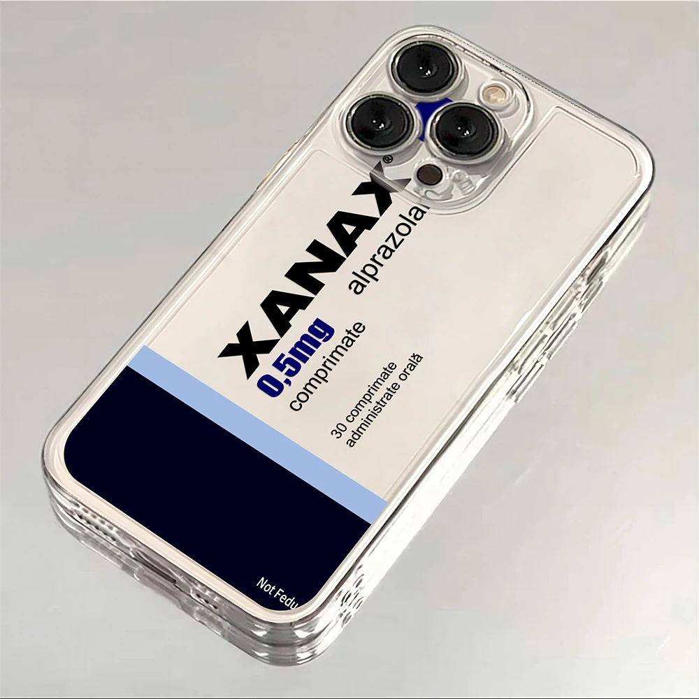 XANAX Transparent Soft TPU Back Cover Phone Case