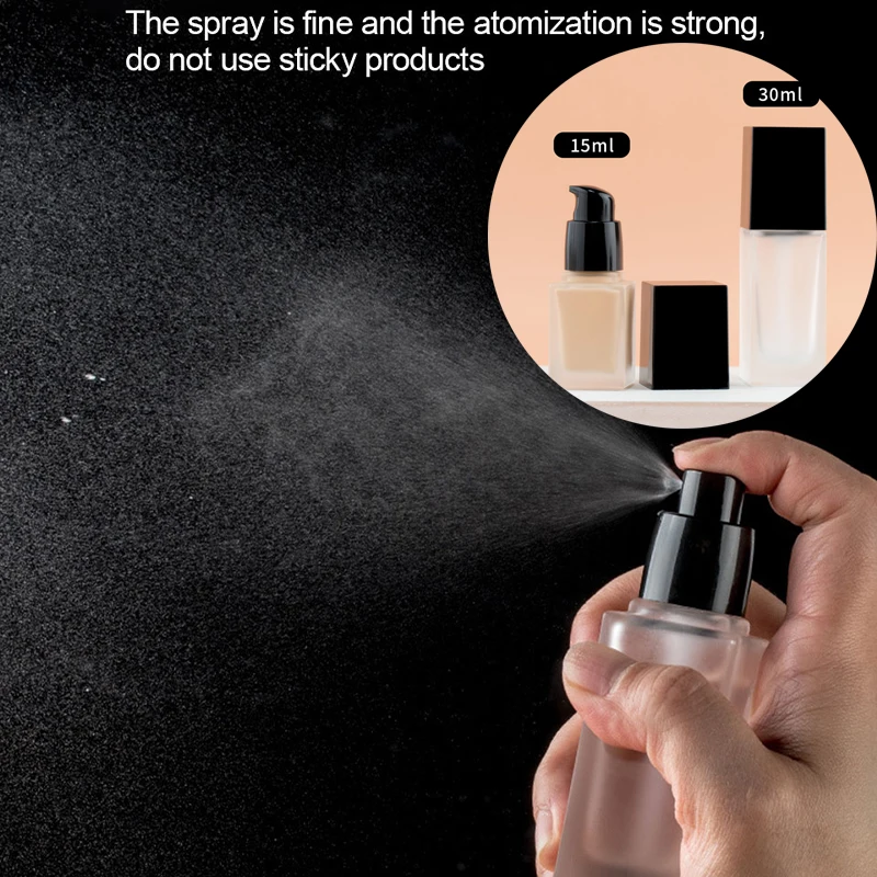 Square Refillable Bottle Liquid Foundation Cosmetics Subpack Small