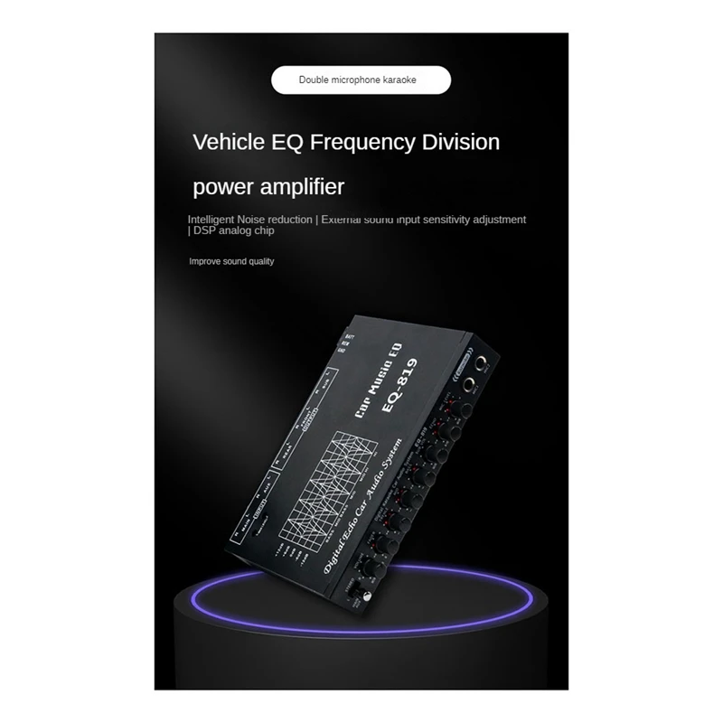 Égaliseur Audio Voiture 5 Bandes – Amplificateur Paramétrique Professionnel Avec Crossover Et Réglage Précis Du Son
