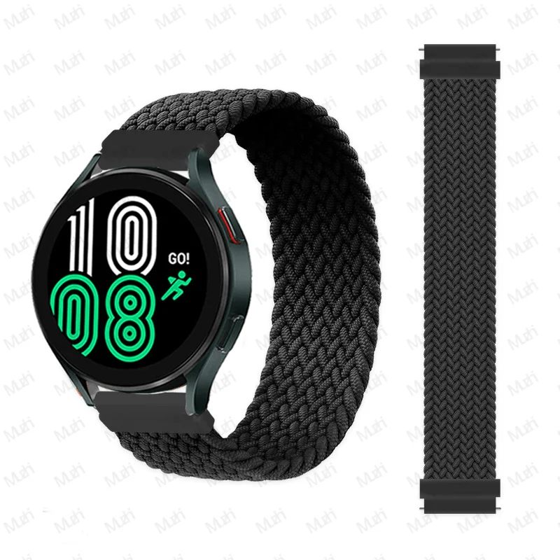 Braided Solo Loop Smartwatch Strap - 22mm/20mm Adjustable Bracelet