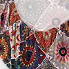 2pcs/set Elastic RV Dinette Cushions Covers Floral Print Spandex Armless Sofa Cover Camper Car Bench Cover Furniture Protector 6
