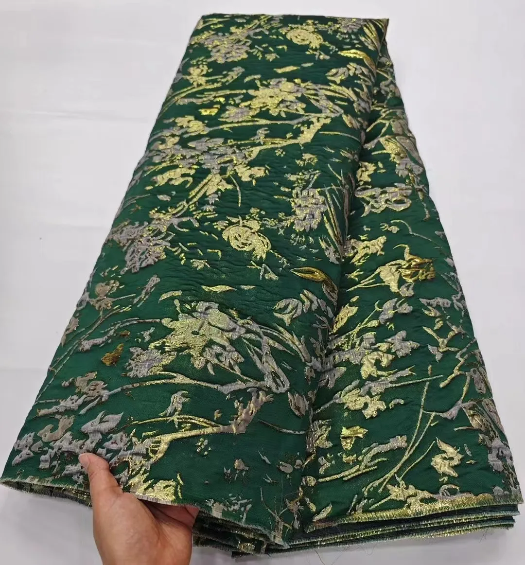 

2024 Высококачественная нигерийская жаккардовая кружевная ткань, Женская кружевная ткань для шитья женских свадебных платьев