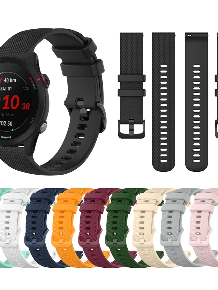 Cinturino Sportivo In Silicone Per Garmin Forerunner 255S Cinturino Musicale Per Garmin Venu 2S Vivoactive 4S Vivomove 3S Cinturino Per Bracciale 18Mm