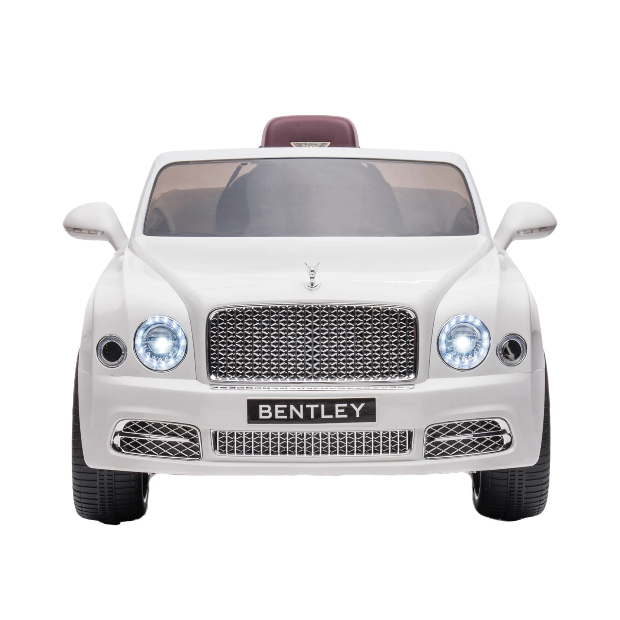 

12V Electric Kid Ride On Car, Bentley Mulsanne Licensed Cars for Kids, Battery Powered Kids Ride-on Car White, 4 Wheels Motorize