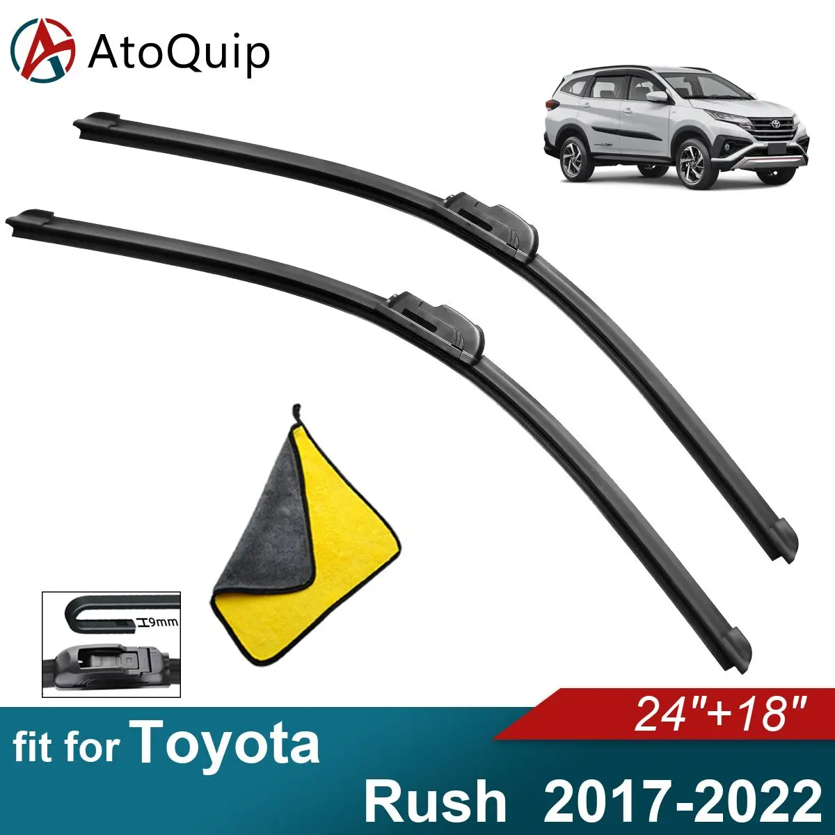 

Car Windshield Wiper Blades Fit For Toyota Rush Wiper Blades Soft Rubber Auto Front Windscreen 2017 2018 2019 2020 2021 2022
