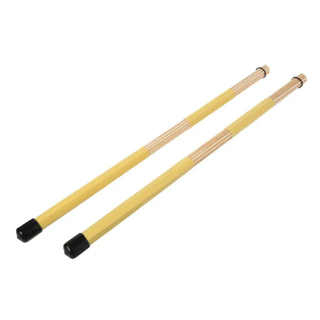 1 Pair of Rod Drum Brush Drum Sticks for Lighter and Lower Volume Playing