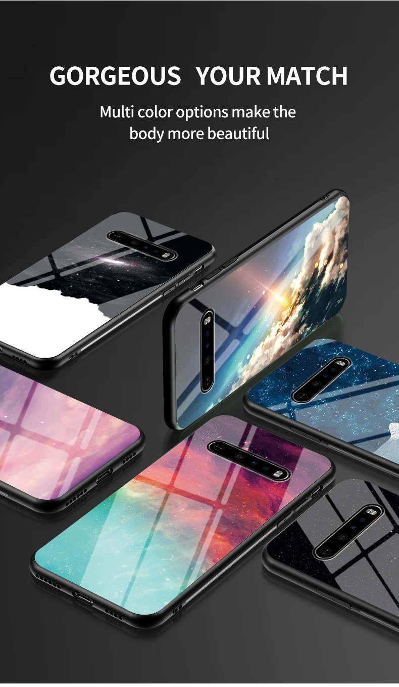 Luxury Mirror Tempered Glass Phone Case For Lg G8 Thin Series_voghion.com