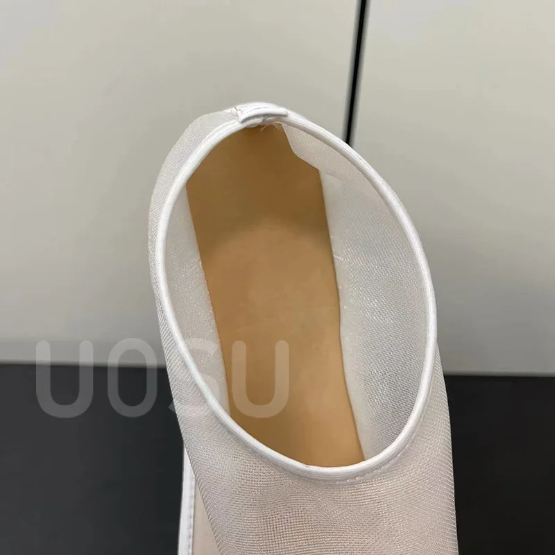 Designer Luxury Women's Flats Mesh Hollow Style Shallow Slip Ballet Shoes Breathable Comfortable Sheepskin Party Ladies Shoes