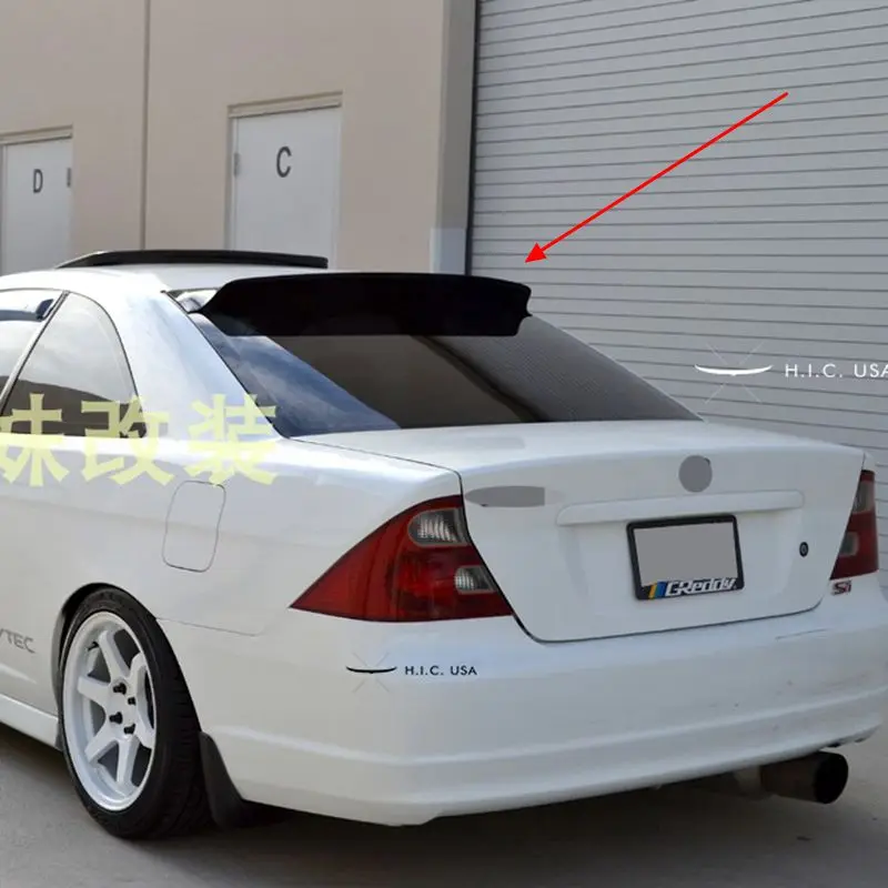 

Car Tail Wing Decoration Rear Trunk Spoiler For Honda Civic MK7 Roof spoiler sunshade accessories 2001-2005 year