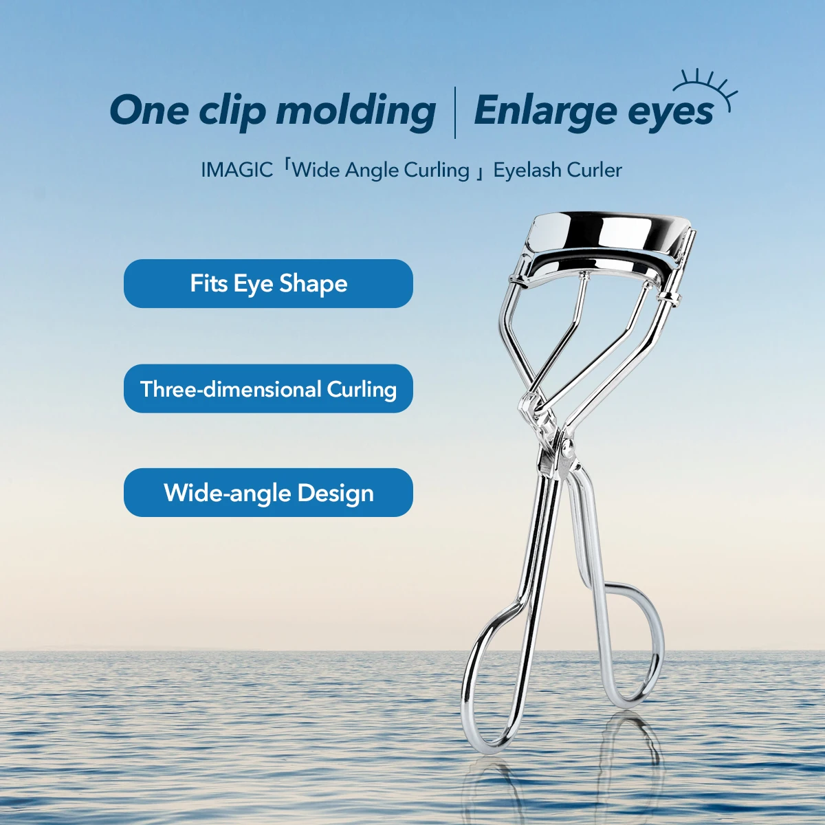Eyelash Curler 1Pcs Silver Portable Long Lasting Natural Curling Not Hurt Eyelashes Folding Beauty Tool