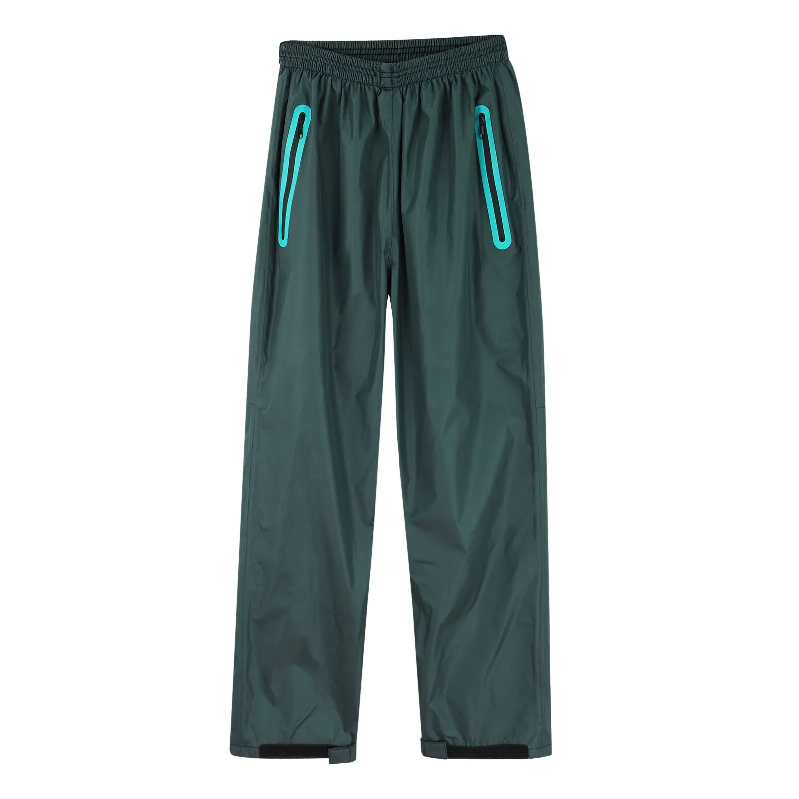 Men's Stormproof Pants Straight Leg Appears Thin Waterproof Double-Layer Thickened Wear-Resistant Breathable Rain Pants Outfits 3