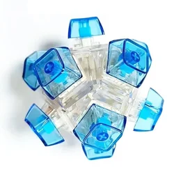 Decompression Fidget Key Toy - Antistress Finger Game Keychain (Blue)