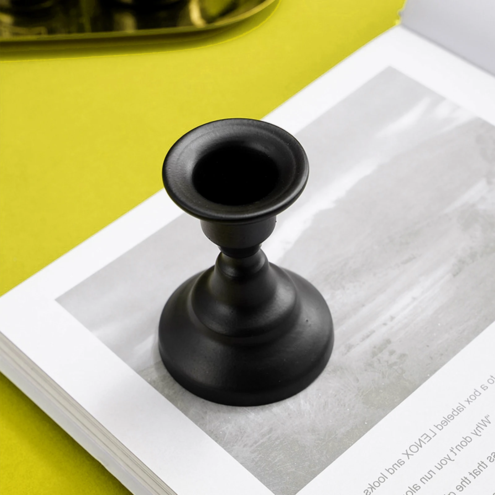Candle Holders Vintage Metal Candle Holders Pillar Iron Art Candlestick For Wedding Party Decor Pedestal For Dining Room Living Room Study