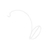 Practical Glass Ball Hook Plants Hanging Hook Flower Pots Display Stand for Home 2