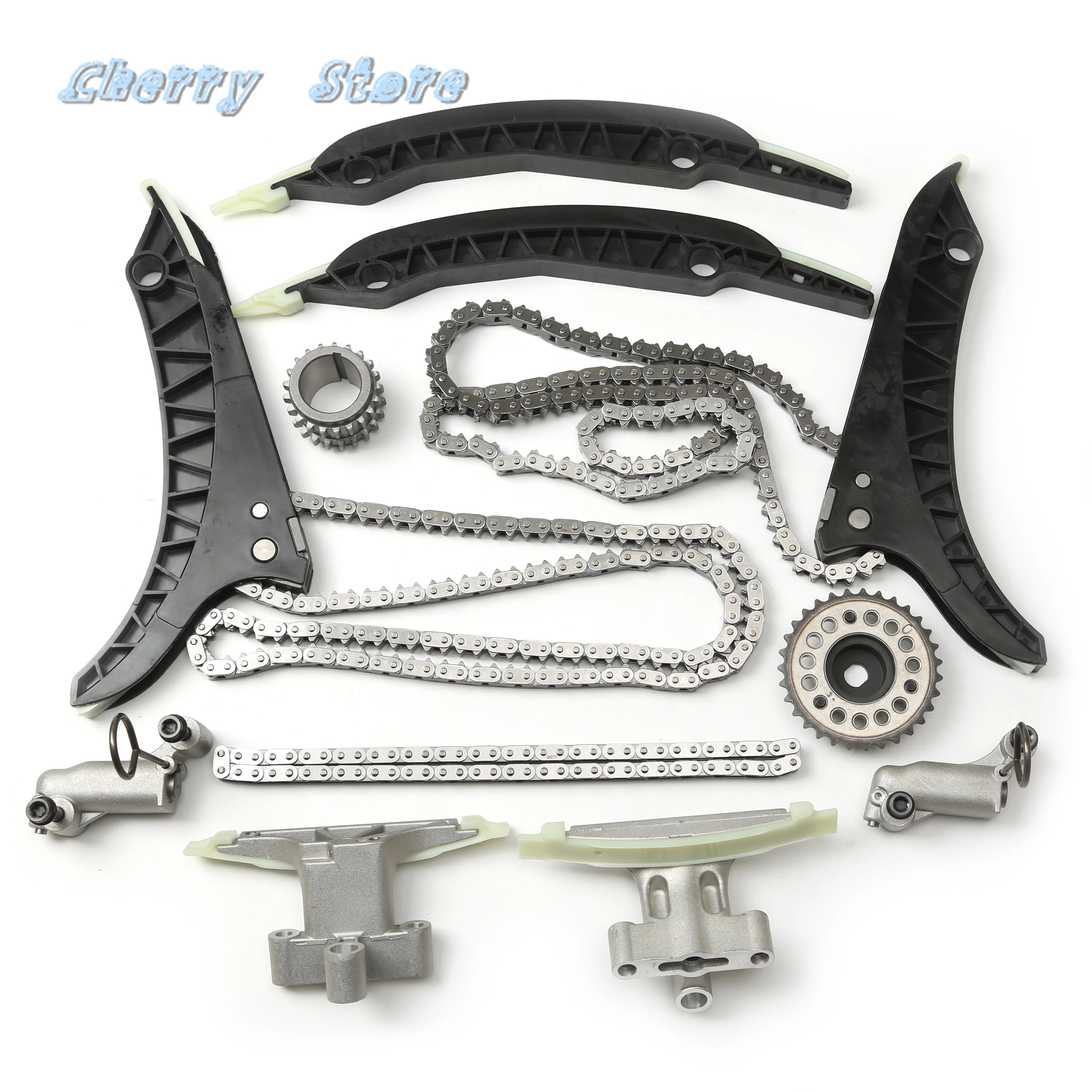 13PCS 엔진 타이밍 레일 가이드 체인 텐셔너 키트 BMW F10 용 550 i F11 F13 650 i F06 N63 B44 B xDrive 50 i 711315 11317574397