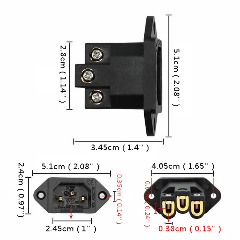 AC IEC η 3  ,      IEC η  15A/100-250V Ŀ