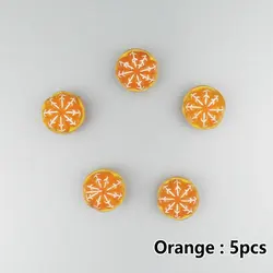Set of 5 Orange Fridge Magnets - Fun and Creative Home DIY Decor Stickers (Orange 5pcs A)