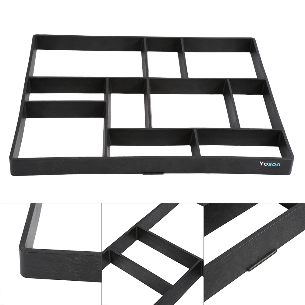 Garden DIY Plastic Path Maker Mold Road Paving Cement Mould Brick Stone
