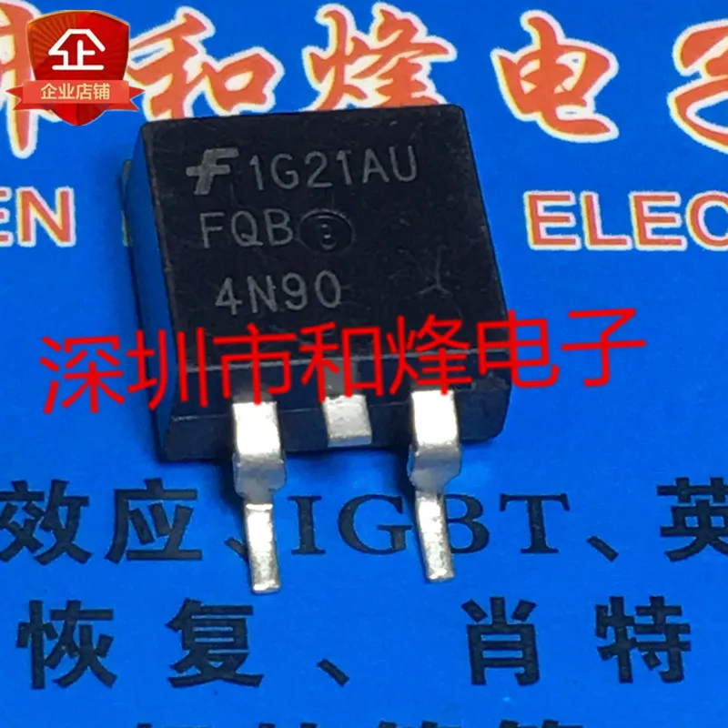 

5 шт.-10 шт. FQB4N90 TO-263 4.2A 900V Новый и оригинальный на складе