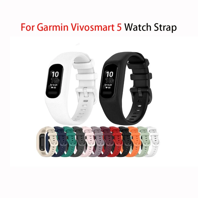 For Garmin Vivosmart 5 Silicone Sport Band Integrated Straps Wristband  Bracelet For Garmin Vivosmart 5 Replacement