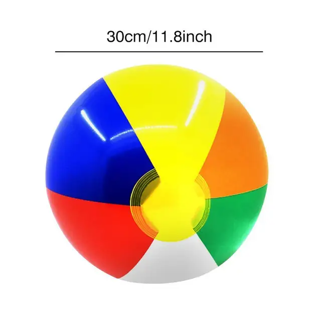 1pcs Outdoor Toys Summer Beach Ball Toys Inflatable Balls Pool Party PVC Water Colored Balls Holiday Swimming Pool Party Toy 1