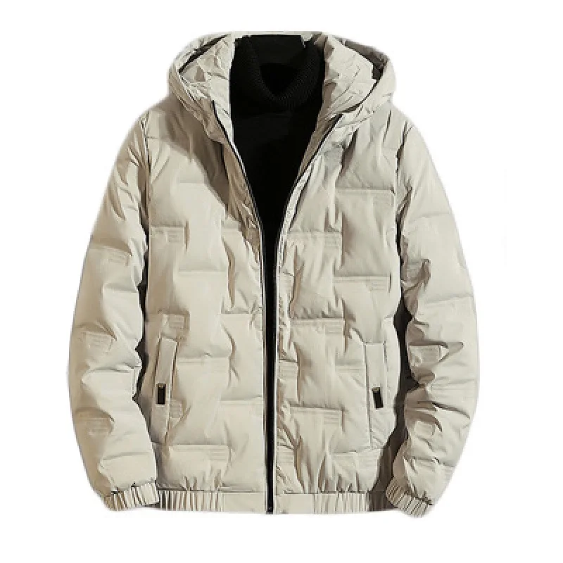 Winter Men‘s Jacket Warm Thicken Windproof Coat Fashion Hooded Parkas Waterproof Puffer Cotton Padded Jackets Oversized Coat