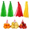 100PCS Plastic Net Mesh Bag for Fruit Vegetable Seafood Grocery Pack Net Pouch Reusable Nylon Mesh Produce Bags Onion Bags 1