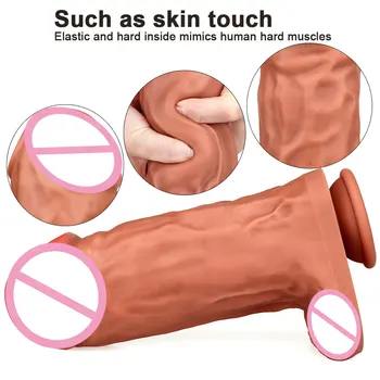 Giant Silicone Huge Dildo Realistic Dildos With Suction Cup Big Penis Dick for Women Masturbator Erotic G Point Adult Sex Toys 4