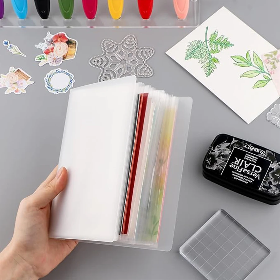 40pcs/book A6 Storage Booklet Simple Large-Capacity Waterproof Photo Storage Book High Quality PP Material 2