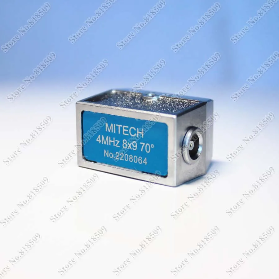 Mitech 4MHz 8x9mm 30 45 60 70 80 Degree Angle Beam Probe Transducer for Ultrasonic Flaw Detector